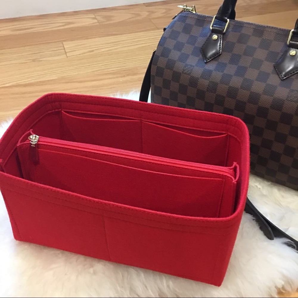 Red Felt Insert Organizer Shaper for Speedy 30 25